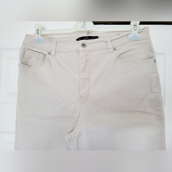 Gloria Vanderbilt Amanda Women's Classic Jeans Stonewood/Cream Stretch Cotton 14 - Picture 3 of 16
